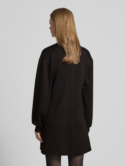 Scotch & Soda Knielange jurk met labeldetail Zwart - 5