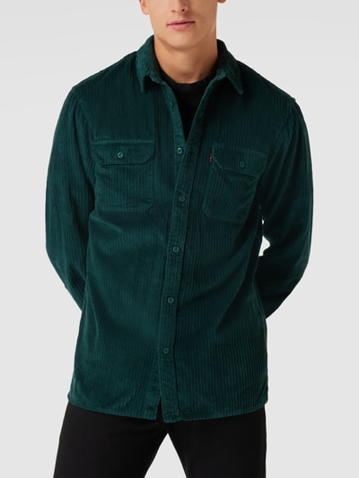 Levi's® Overhemdjack in ribcordlook, model 'JACKSON' Donkergroen - 4