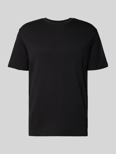 CK Calvin Klein T-Shirt mit Logo-Stitching Modell 'SUPIMA' Black 2
