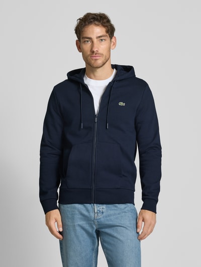 Lacoste Classic fit sweatjack met capuchon Marineblauw - 4