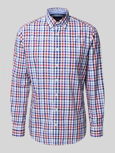 Christian Berg Men Vrijetijdsoverhemd met knoopsluiting Rood - 2