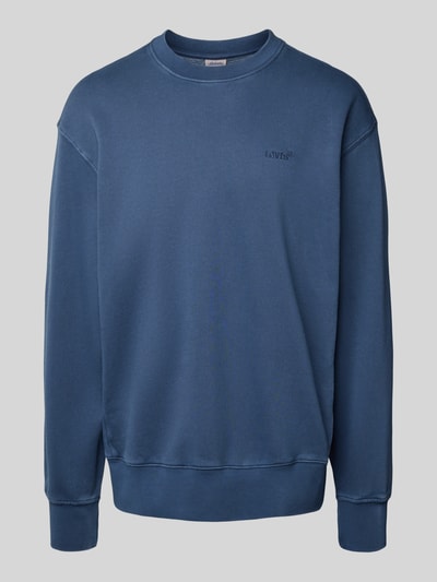 Levi's® Relaxed Fit Sweatshirt mit Label-Stitching Jeansblau 2
