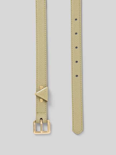 Produktfoto, Damen Gürtel in Leder-Optik Modell 'Giully' von Guess mit Logo-Detail, goldene Pinschließe, schmale Passform, 2 cm Breite