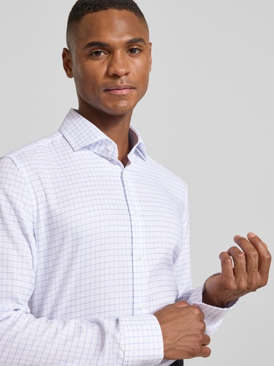 SEIDENSTICKER Slim fit zakelijk overhemd met kentkraag Koningsblauw - 3