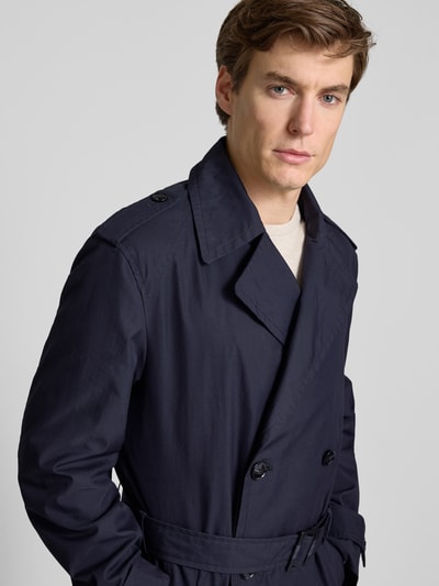 Strellson Trenchcoat mit Taillengürtel Modell 'Summer12' Marine 3