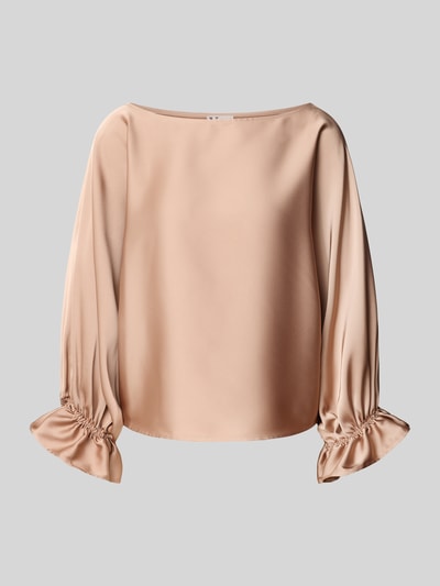 V by Vera Mont Relaxed Fit Bluse mit U-Boot-Ausschnitt Beige 2