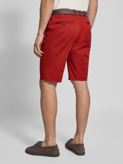 Christian Berg Men Bermuda met Franse steekzakken Rood - 5