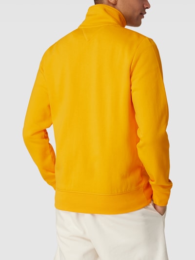 Tommy Hilfiger Sweatjacke mit Label-Stitching Modell 'TOMMY LOGO ZIP THRU STAND' GELB 5