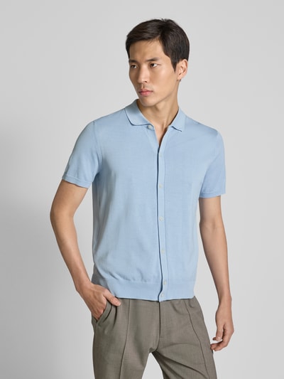 Manuel Ritz Poloshirt mit Knopfleiste Hellblau 4