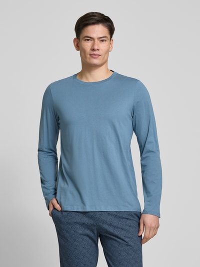 Schiesser Longsleeve mit Rundhalsausschnitt Jeansblau 4