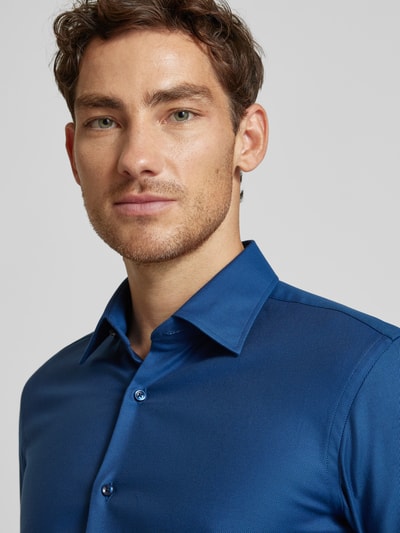 BOSS Regular fit zakelijk overhemd met knoopsluiting, model 'JOE' Marineblauw - 3