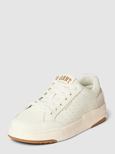 Gant Sneakersy z detalami z logo model ‘Ellizy’ Złamany biały 1