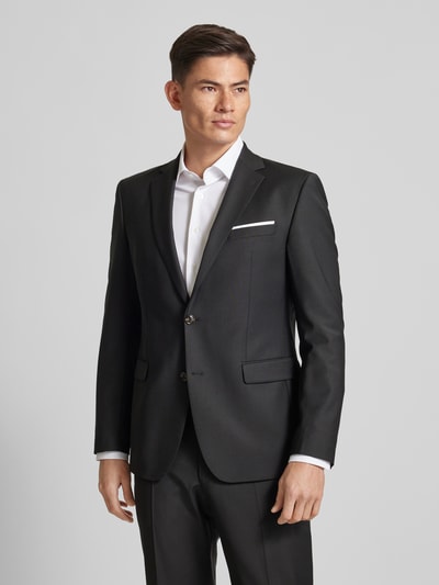 JOOP! Collection Slim fit 2-knoops colbert met klepzakken Zwart - 4