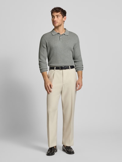 MCNEAL Gebreide pullover met polokraag Middengrijs gemêleerd - 1