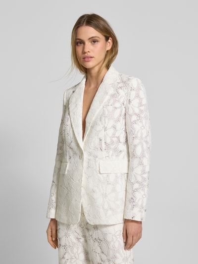 Jake*s Collection Blazer mit Ausbrenner-Effekt Offwhite 4