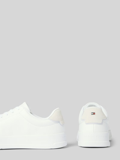 Tommy Hilfiger Low Top Sneaker aus echtem Leder Weiss 2