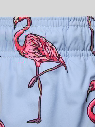 Jack & Jones Regular Fit Badeshorts mit Gesäßtasche Modell 'MAUI' Hellblau 2