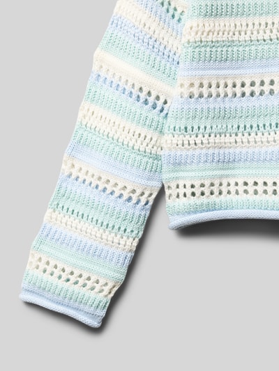 Tom Tailor Cropped Fit Strickpullover aus Baumwolle Mint 2