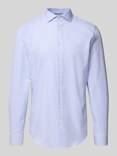 Jake*s Slim Fit Business-Hemd mit Knopfleiste Bleu 2