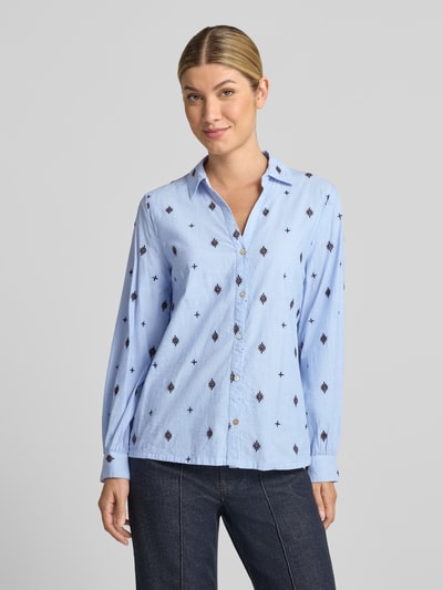 b.young Bluse aus reiner Baumwolle Modell 'FABIENNE' Hellblau 4