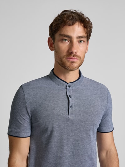 Tom Tailor Denim Regular Fit Poloshirt aus reiner Baumwolle Blau 3