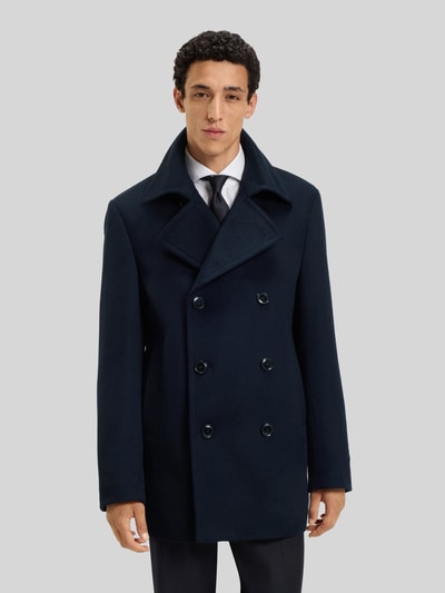 BOSS Slim Fit Trenchcoat aus Woll-Kaschmir-Mix Modell 'HYDE' Marine 4
