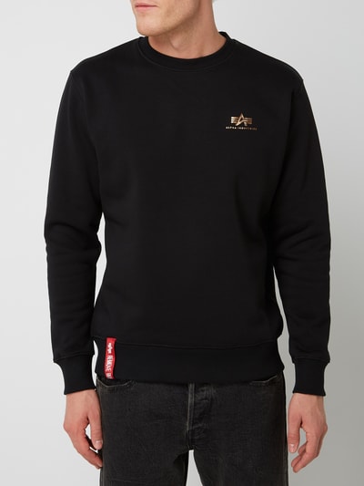 Alpha Industries Sweatshirt mit Logo-Print Black 4