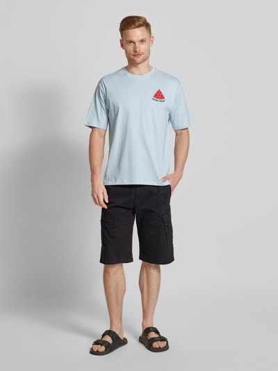 MCNEAL T-shirt met motiefprint, model 'PAXTON' Lichtblauw - 1
