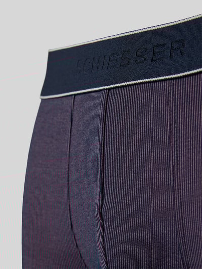 Schiesser Boxershort met elastische band met logo Paars - 2