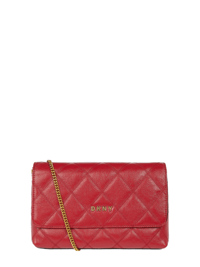 DKNY Crossbodytas van leer met kettingriem  Rood - 2