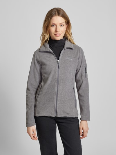 COLUMBIA Jacke mit Stehkragen Modell 'Fast Trek II' Dunkelgrau Melange 4