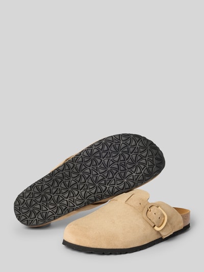 Tamaris Hausschuhe aus Leder in Schlupfform Taupe 4