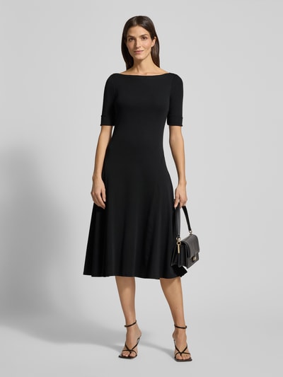 Lauren Ralph Lauren Midikleid mit 1/2-Arm Modell 'MUNZIE' Black 1