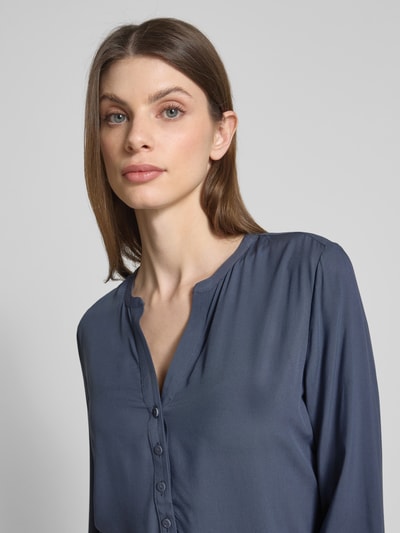 Christian Berg Woman Regular Fit Bluse mit Tunikakragen Dunkelgrau 3