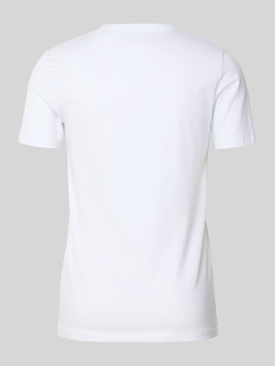 Falke Slim fit T-shirt met V-hals, model 'Daily Comfort' Wit - 3