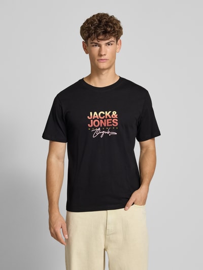 Jack & Jones T-Shirt mit Label-Print Black 4