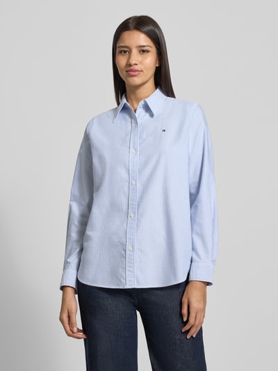 Tommy Hilfiger Regular Fit Hemdbluse aus reiner Baumwolle Modell 'OXFORD' Marine 4