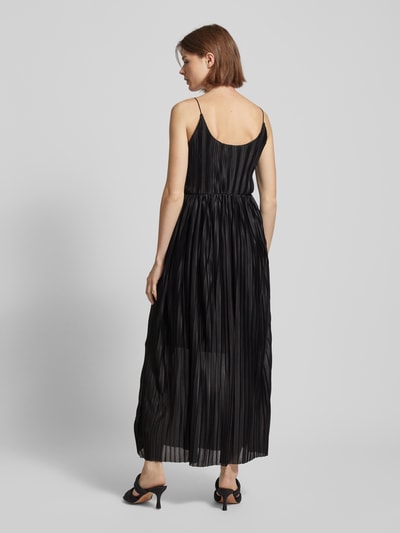 Only Midi-jurk met spaghettibandjes, model 'ELEMA' Zwart - 5