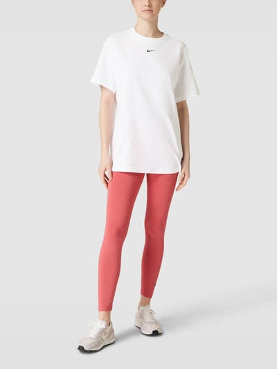 Nike T-Shirt mit Label-Stitching Weiss 1