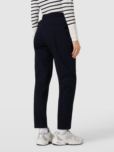 BOSS Orange Straight leg stoffen broek met vaste persplooien, model 'Teresina' Marineblauw - 5