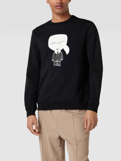 Karl Lagerfeld Sweatshirt met Karl-print Zwart - 4