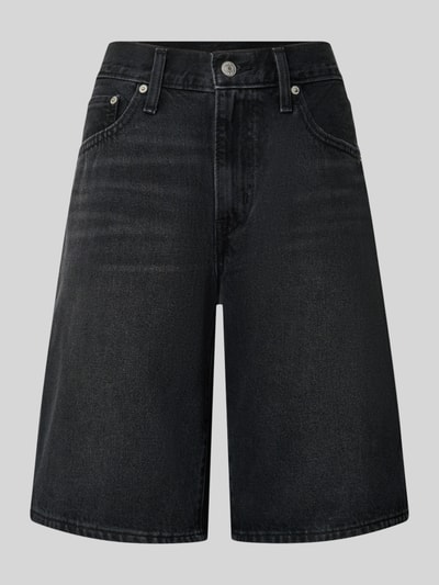 Levi's® Regular Fit Jeansshorts aus reiner Baumwolle Modell 'MIDDY JORT' Black 2