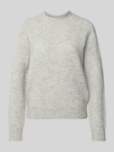 BOSS Orange Regular Fit Strickpullover aus Woll-Mix mit Alpaka Modell 'C_FESPERANASY' Hellgrau Melange 2