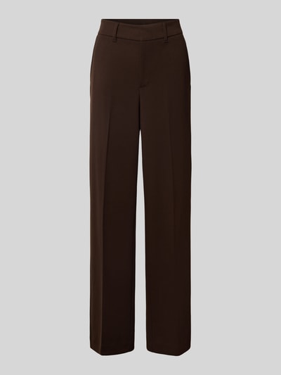 s.Oliver RED LABEL Weite Hose mit Viskose-Anteil Dunkelbraun 1