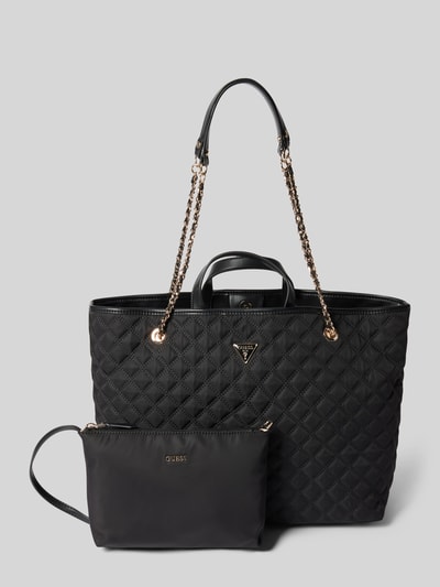 Guess Handtasche mit Steppnähten Modell 'GIULLY' Black 2