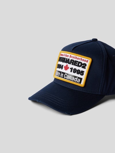 Dsquared2 Basecap mit Label-Patch Marineblau 3