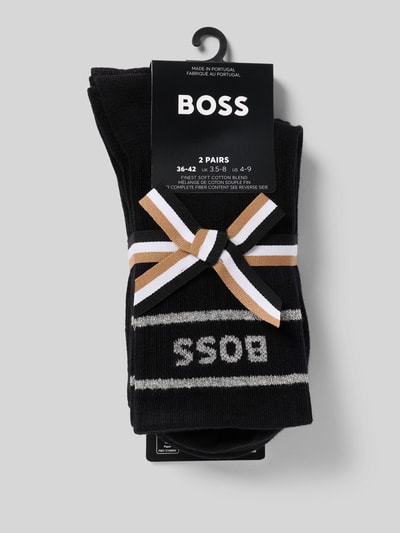BOSS Skarpety z mieszanki bawełny w zestawie 2 szt.  Czarny 3