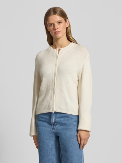 Gina Tricot Kurtka z dzianiny z listwą guzikową Złamany biały 4