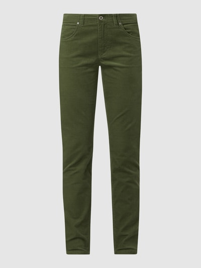 Marc O'Polo Slim fit broek met stretch  Kaki - 2