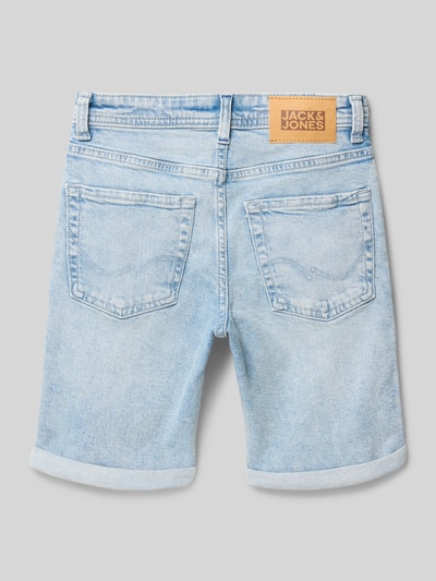 Jack & Jones Szorty jeansowe o kroju regular fit z 5 kieszeniami model ‘RICK’ Jasnoniebieski 3